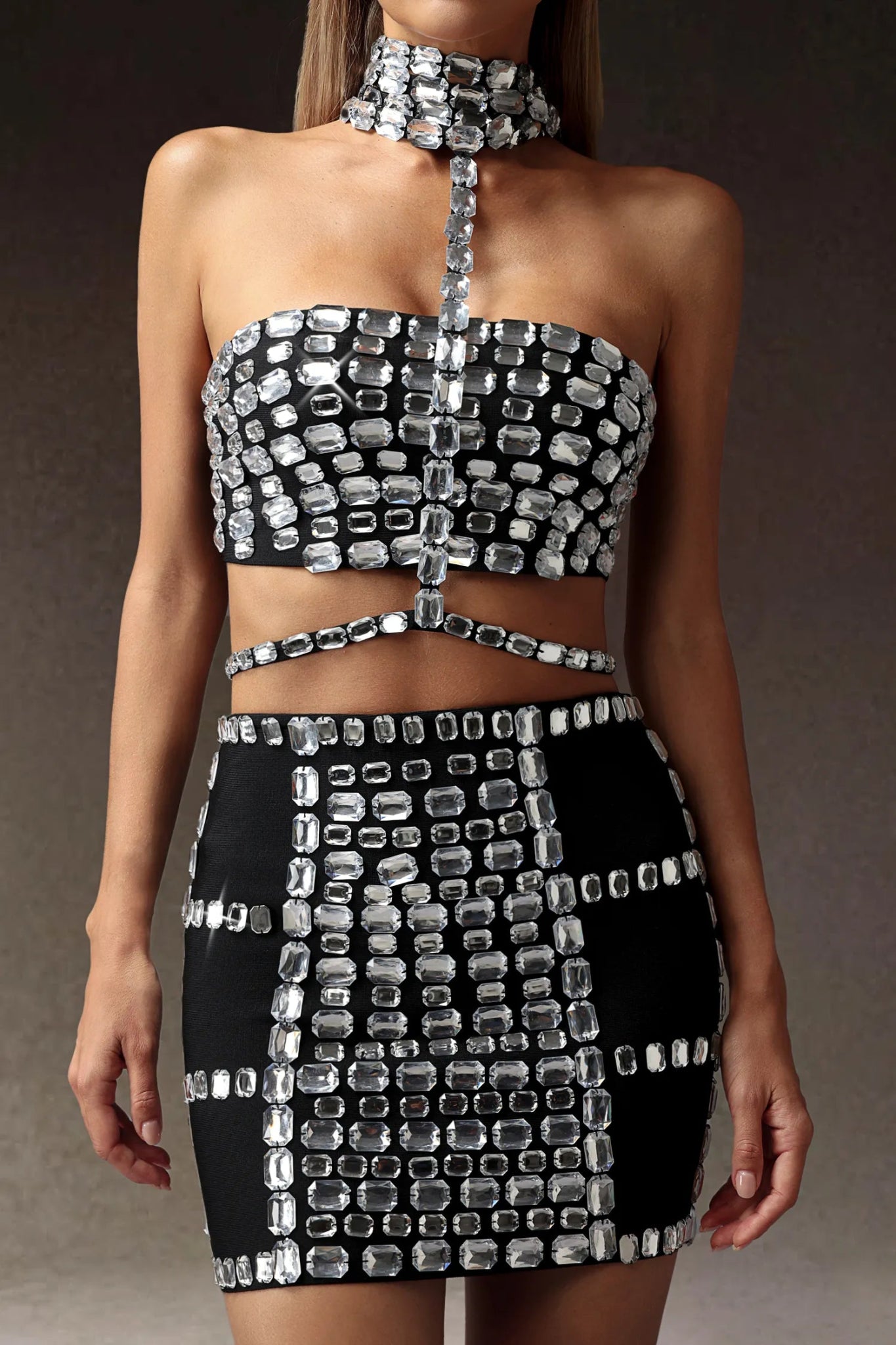 Bianca Crystal Embellished Two Piece Set - Styled Collective