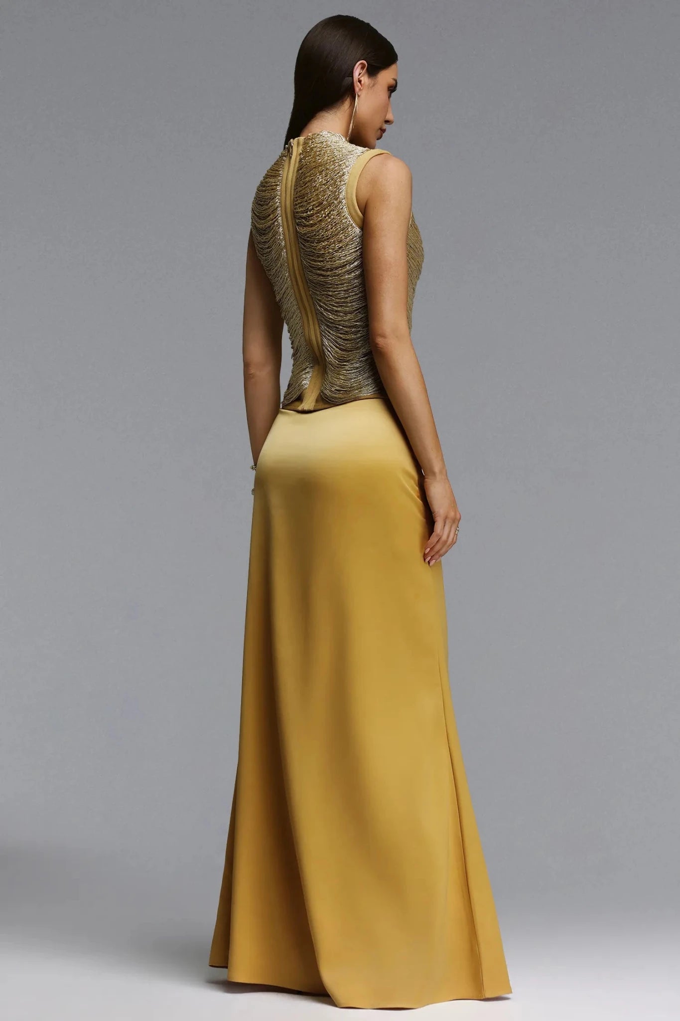 Brielle Yellow Tassel Maxi Two Piece Set - Styled Collective