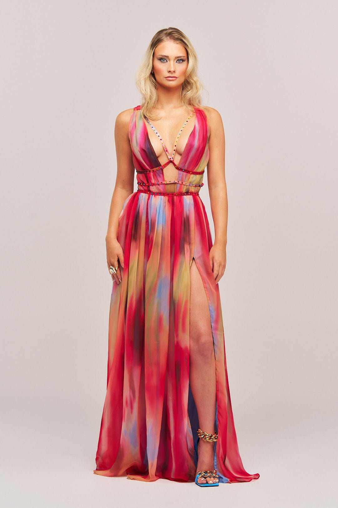 Eileen Printed Maxi Dress - Styled Collective