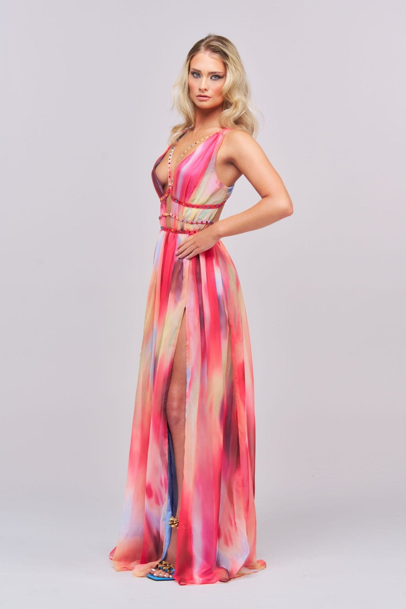 Eileen Printed Maxi Dress - Styled Collective