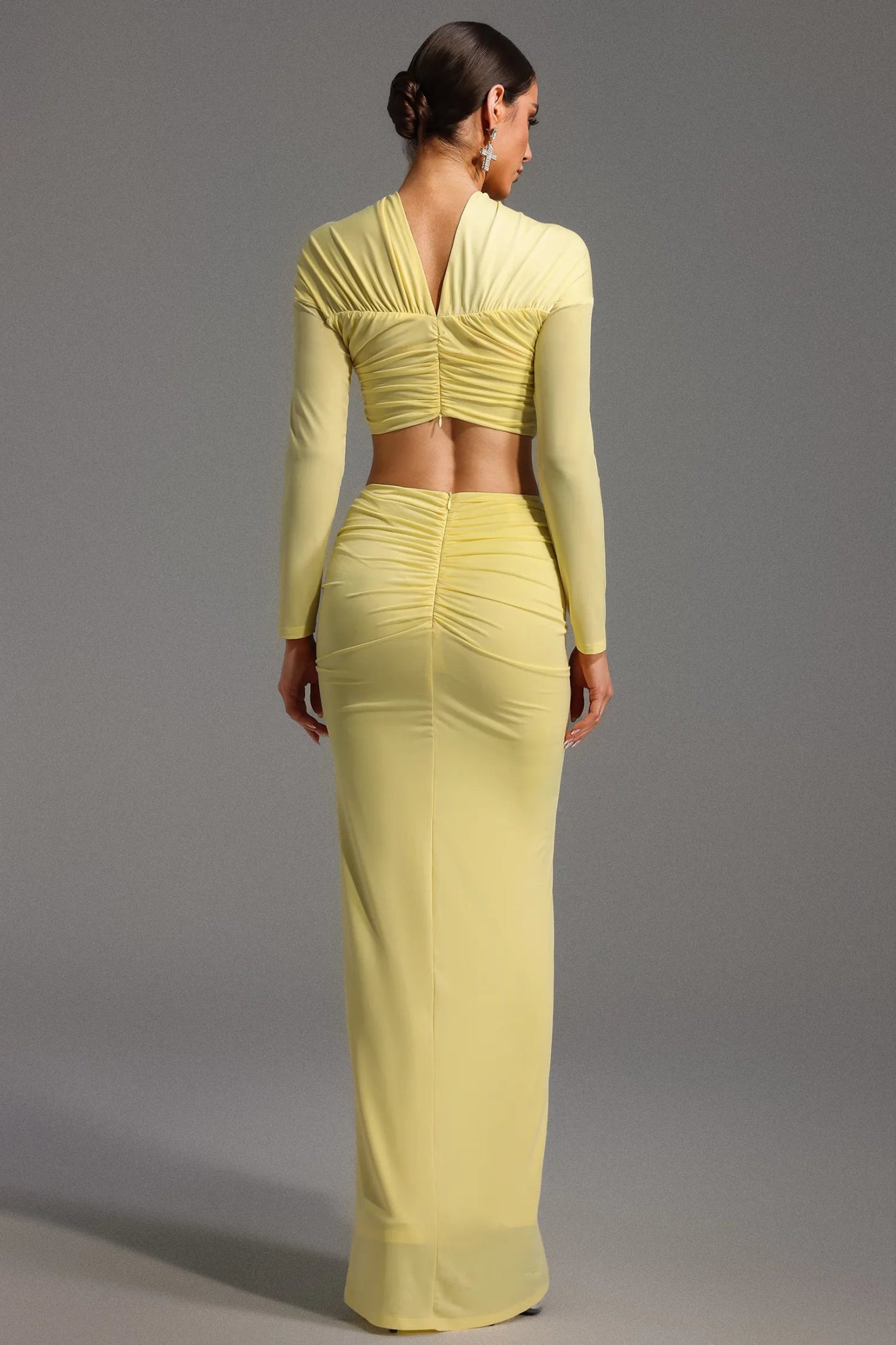 Kendall Long Sleeve Knot Maxi Dress - Styled Collective