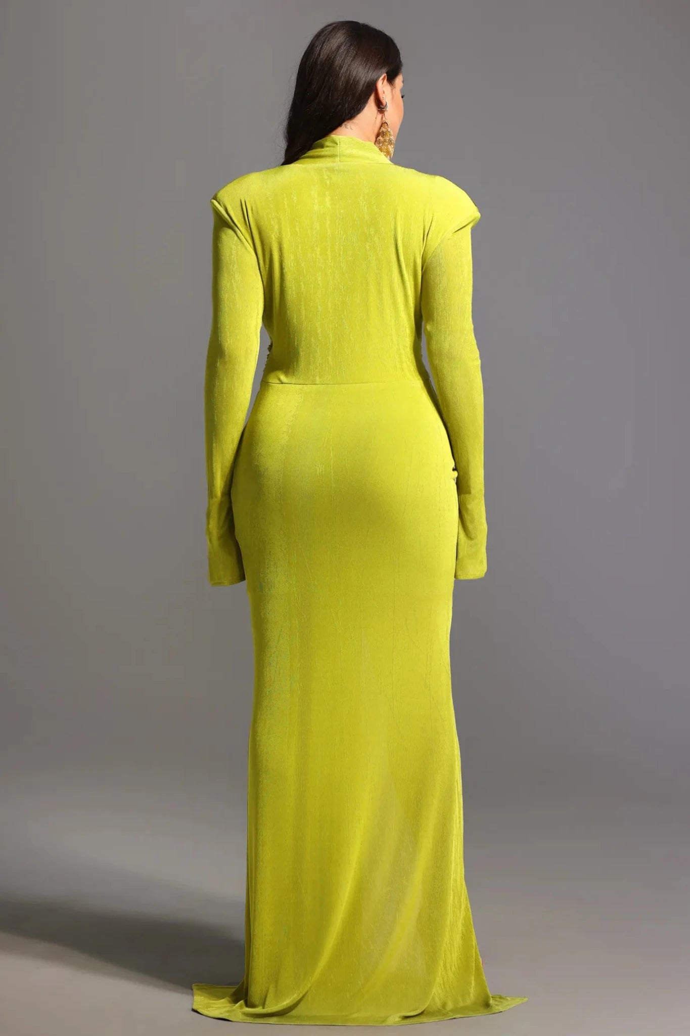 Naomi V - Neck Maxi Dress - Styled Collective