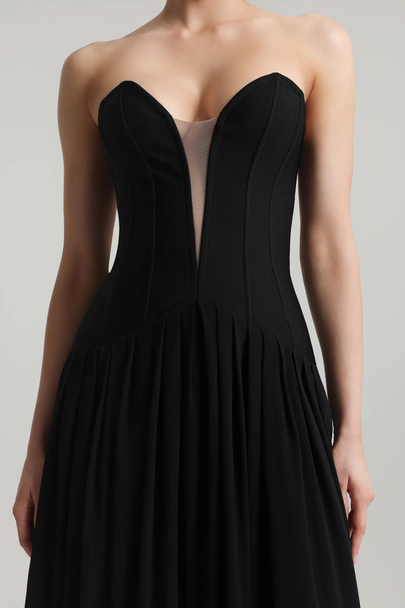 Reine Strapless Maxi Dress – Black - Styled Collective