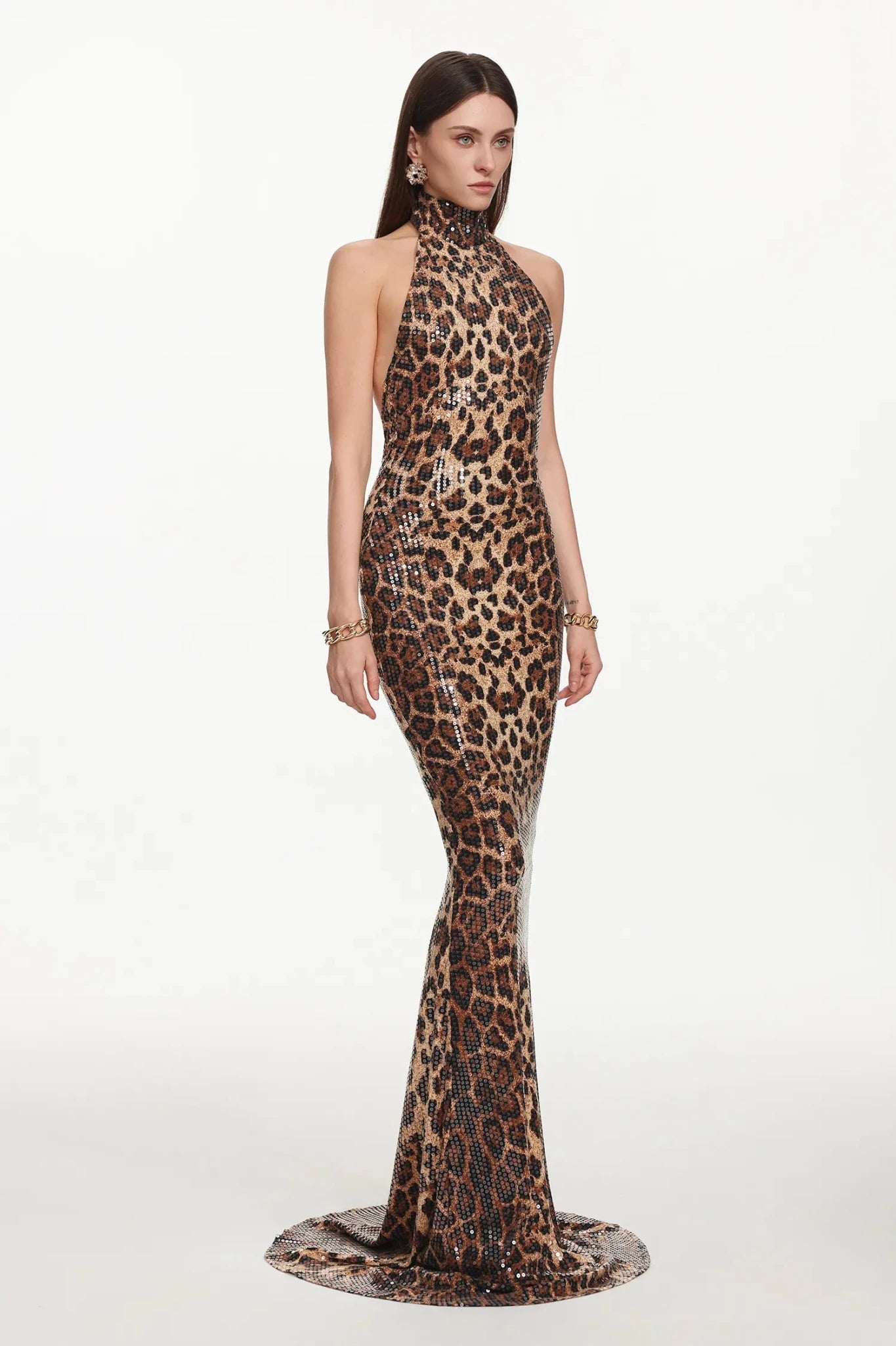 Zahara Leopard Gown - Styled Collective