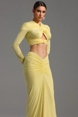 Kendall Long Sleeve Knot Maxi Dress