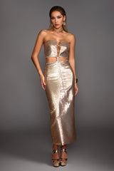 Lmaan Glitter Maxi Dress