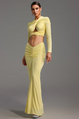 Kendall Long Sleeve Knot Maxi Dress