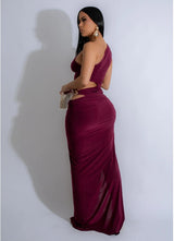 Kalima One-Shoulder Maxi Dress