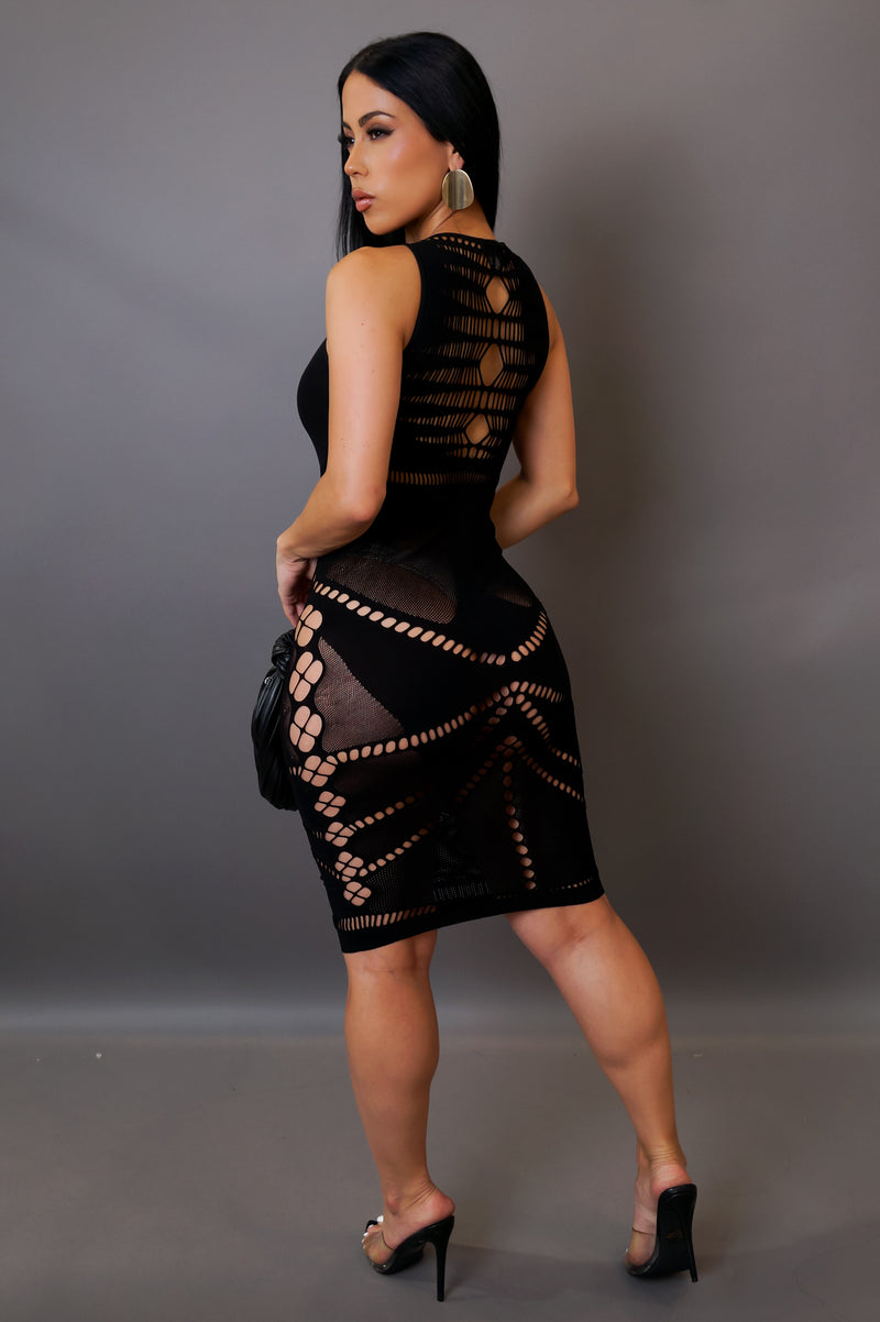 Just For The Day Mini Dress - Black