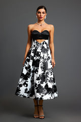 Renata Strapless Midi Dress