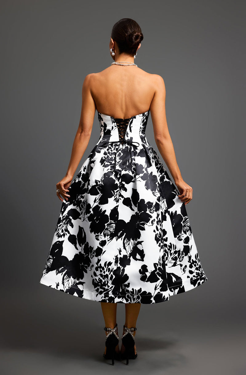 Renata Strapless Midi Dress