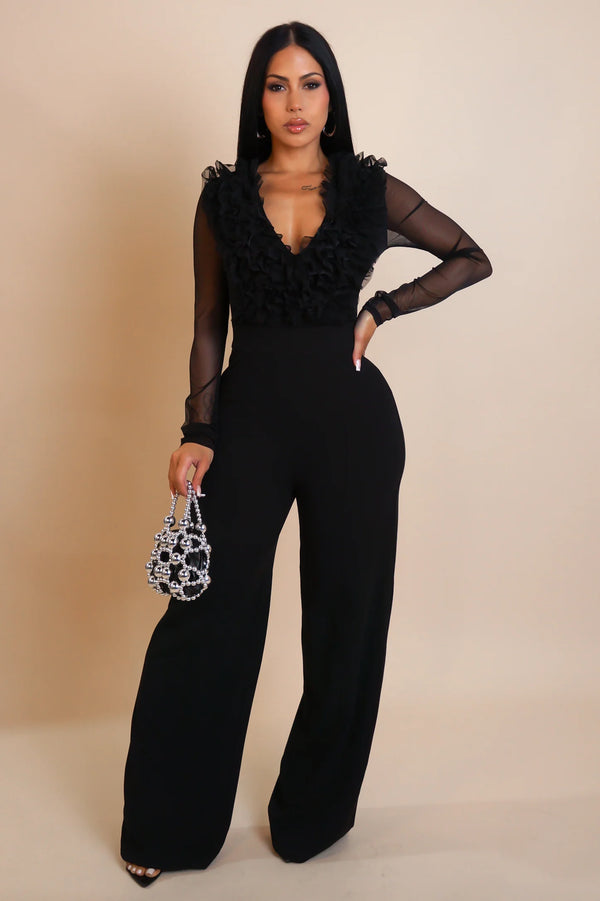 New To The Game Mesh Jumpsuit