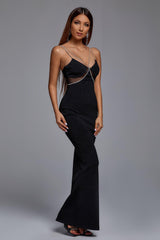 Sagia Bandage Maxi Dress with Diamanté Straps