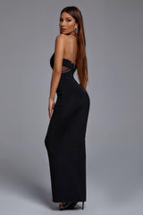 Sagia Bandage Maxi Dress with Diamanté Straps