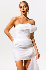 Lacey Sleeveless Streamer Mini Dress