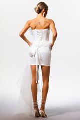 Lacey Sleeveless Streamer Mini Dress