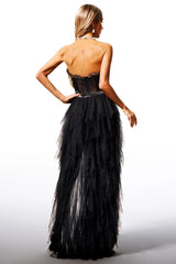 Salo Sleeveless Lace Maxi Dress