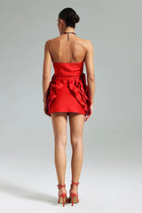 Shaha Floral Strapless Mini Dress