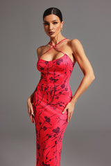 Tatiana Sleeveless Printed Maxi Dress