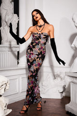 Vivian Floral Sequin Maxi Dress