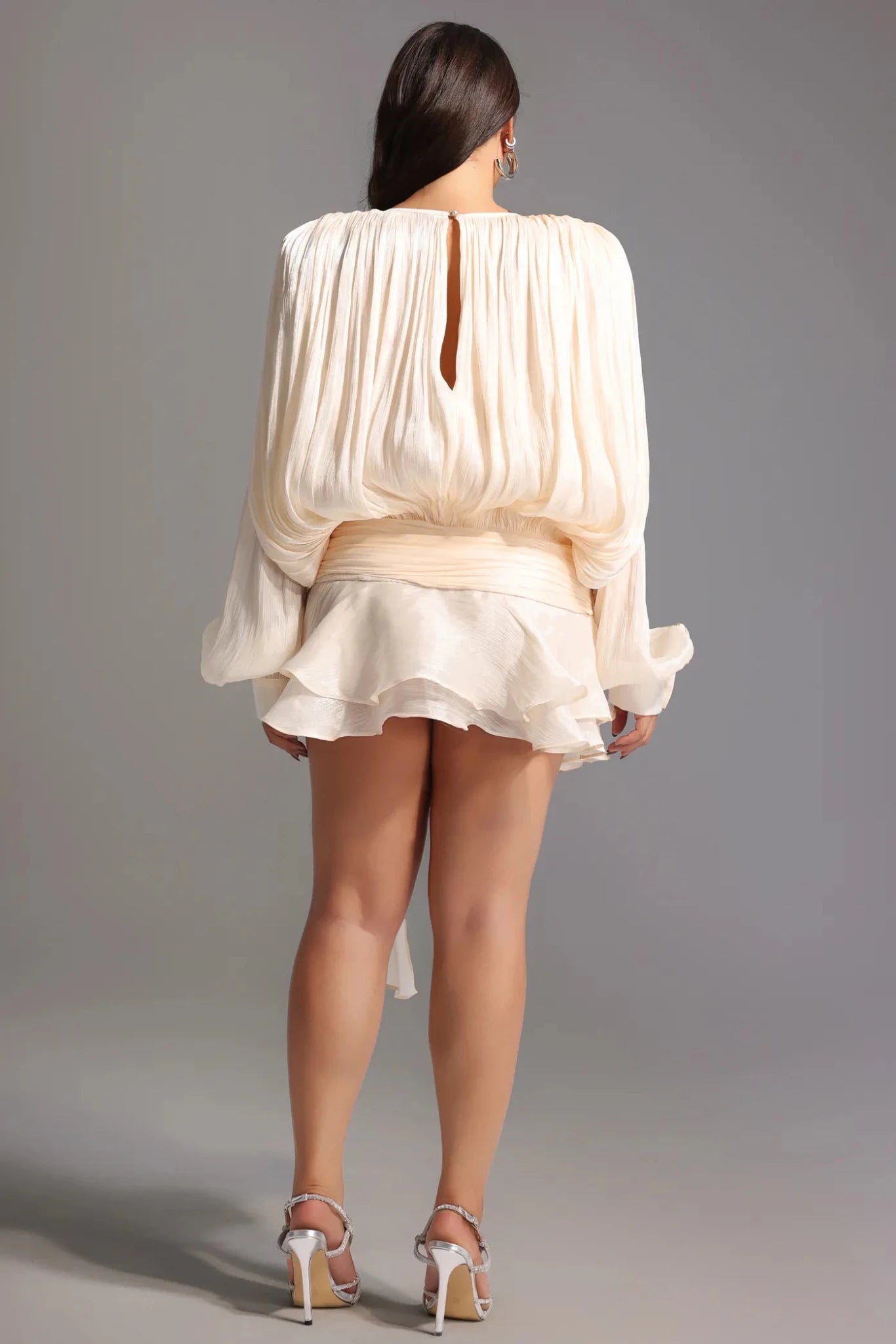 Dekia Mini Dress – Ivory - Styled Collective