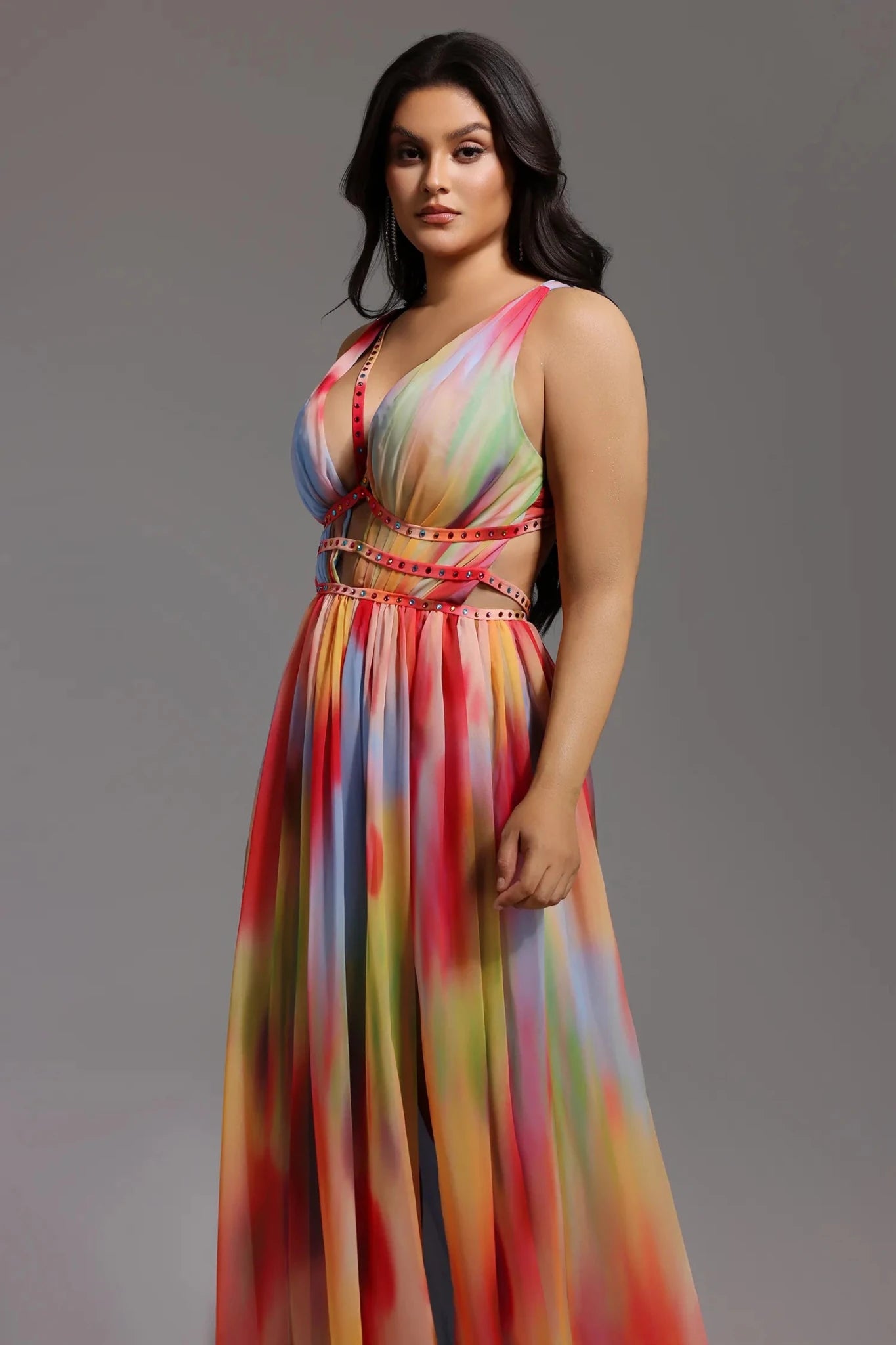 Eileen Printed Maxi Dress - Styled Collective