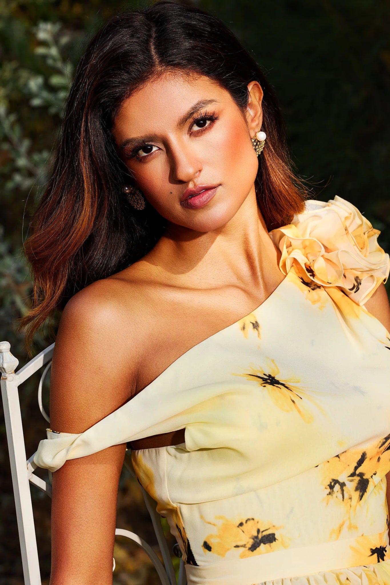 Jasmine Luxe Floral Maxi Dress - Yellow - Styled Collective