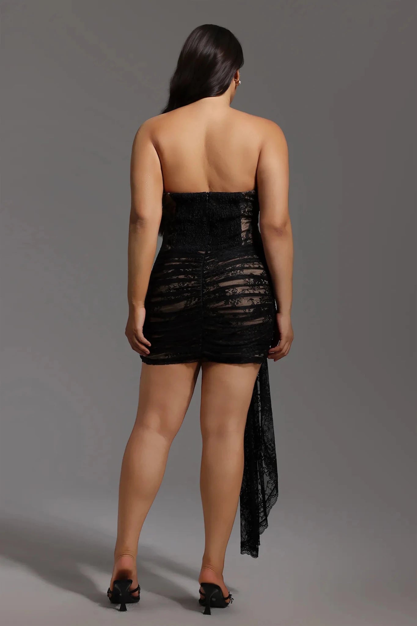 Juliette Lace Corset Mini Dress – Black - Styled Collective