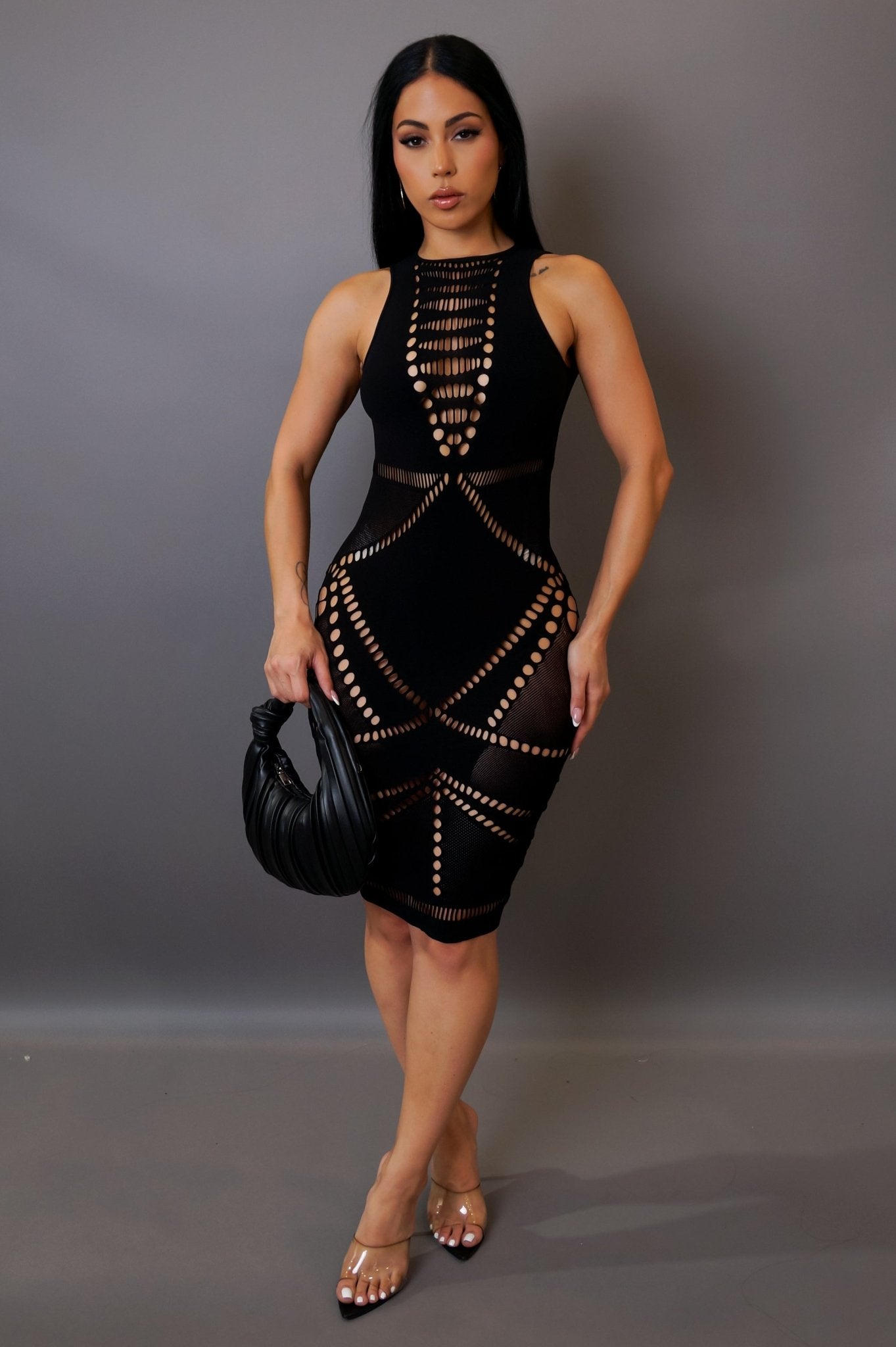 Just For The Day Mini Dress - Black - Styled Collective