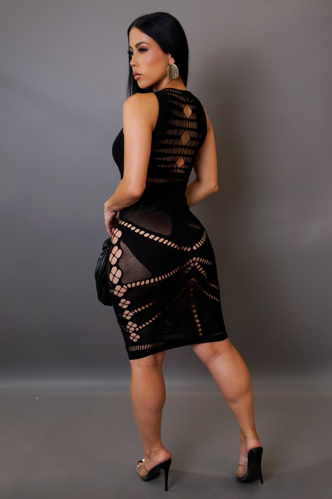 Just For The Day Mini Dress - Black - Styled Collective