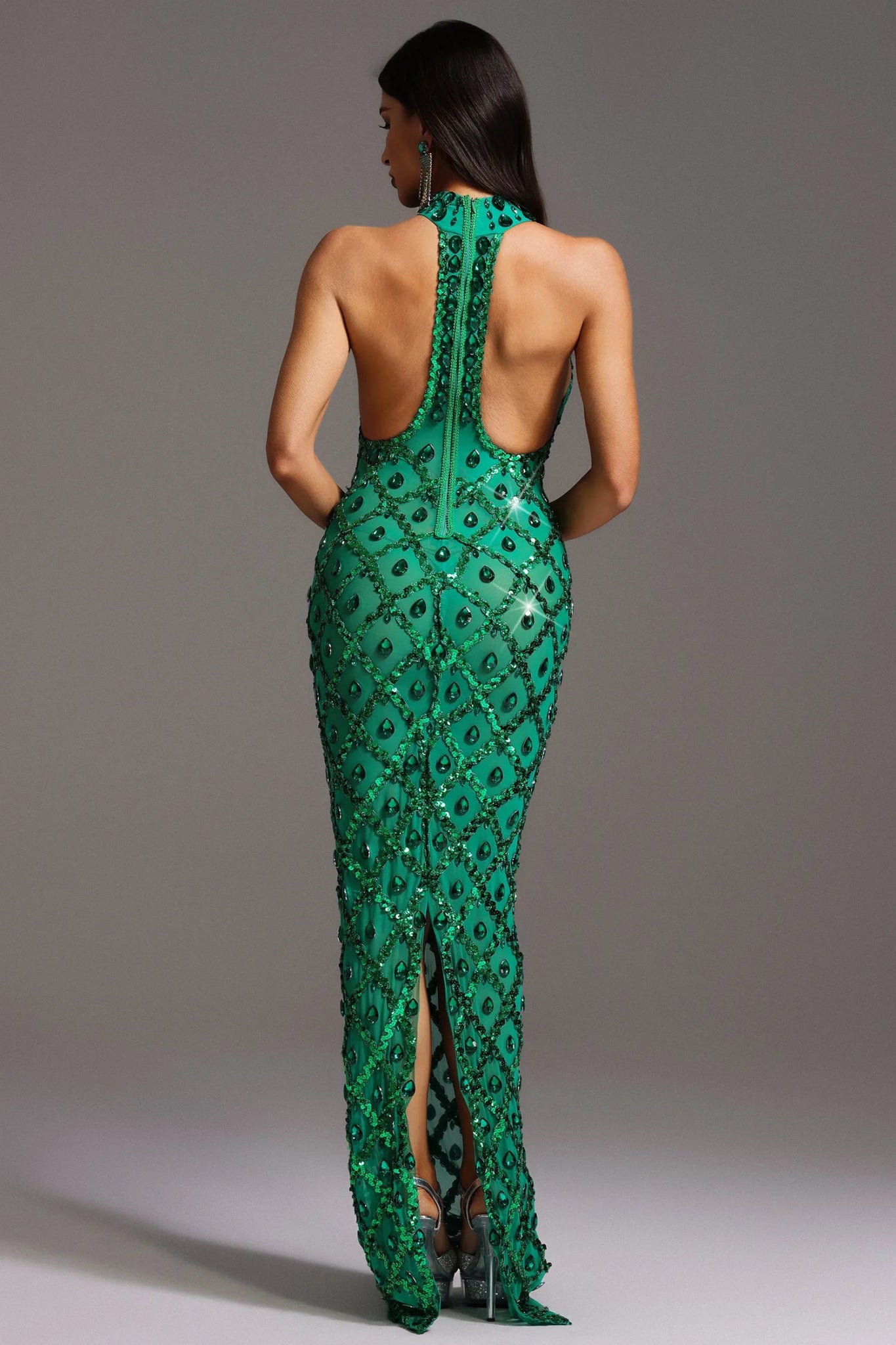 Kiara Embellished Maxi Dress - Styled Collective