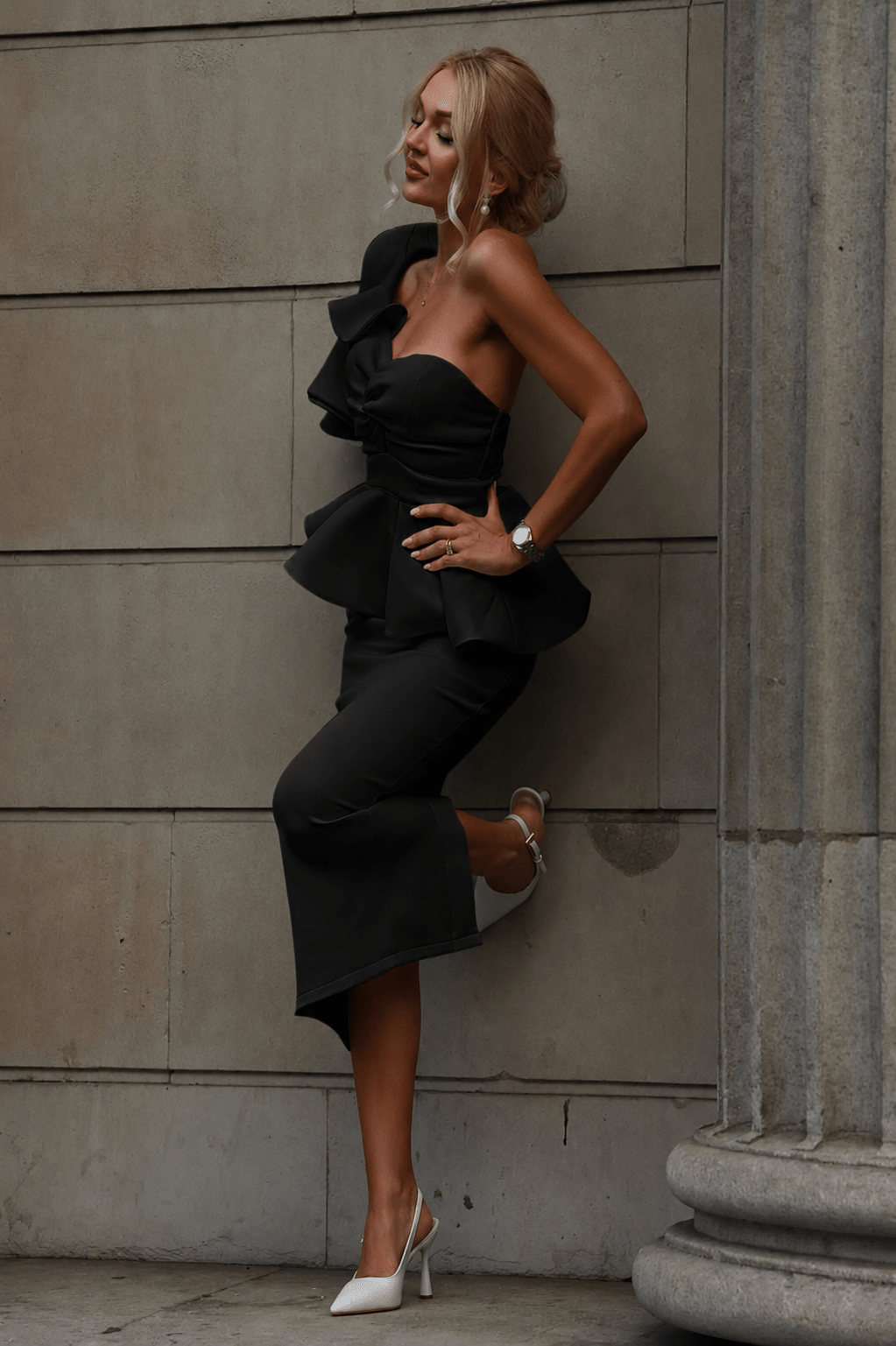 Madison 2 piece skirt set - Black - Styled Collective