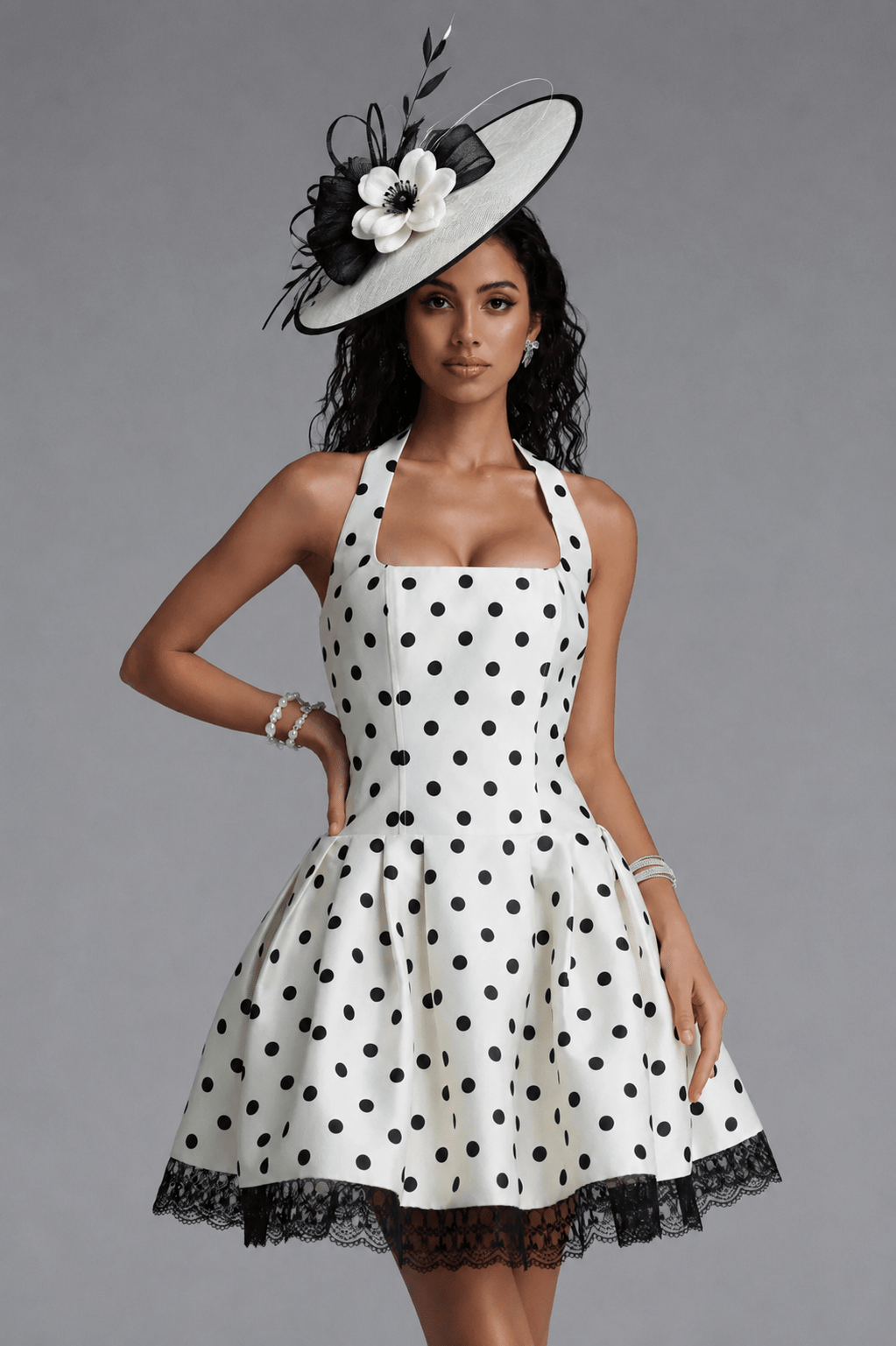 Monroe Polka Dot Mini Dress - Styled Collective