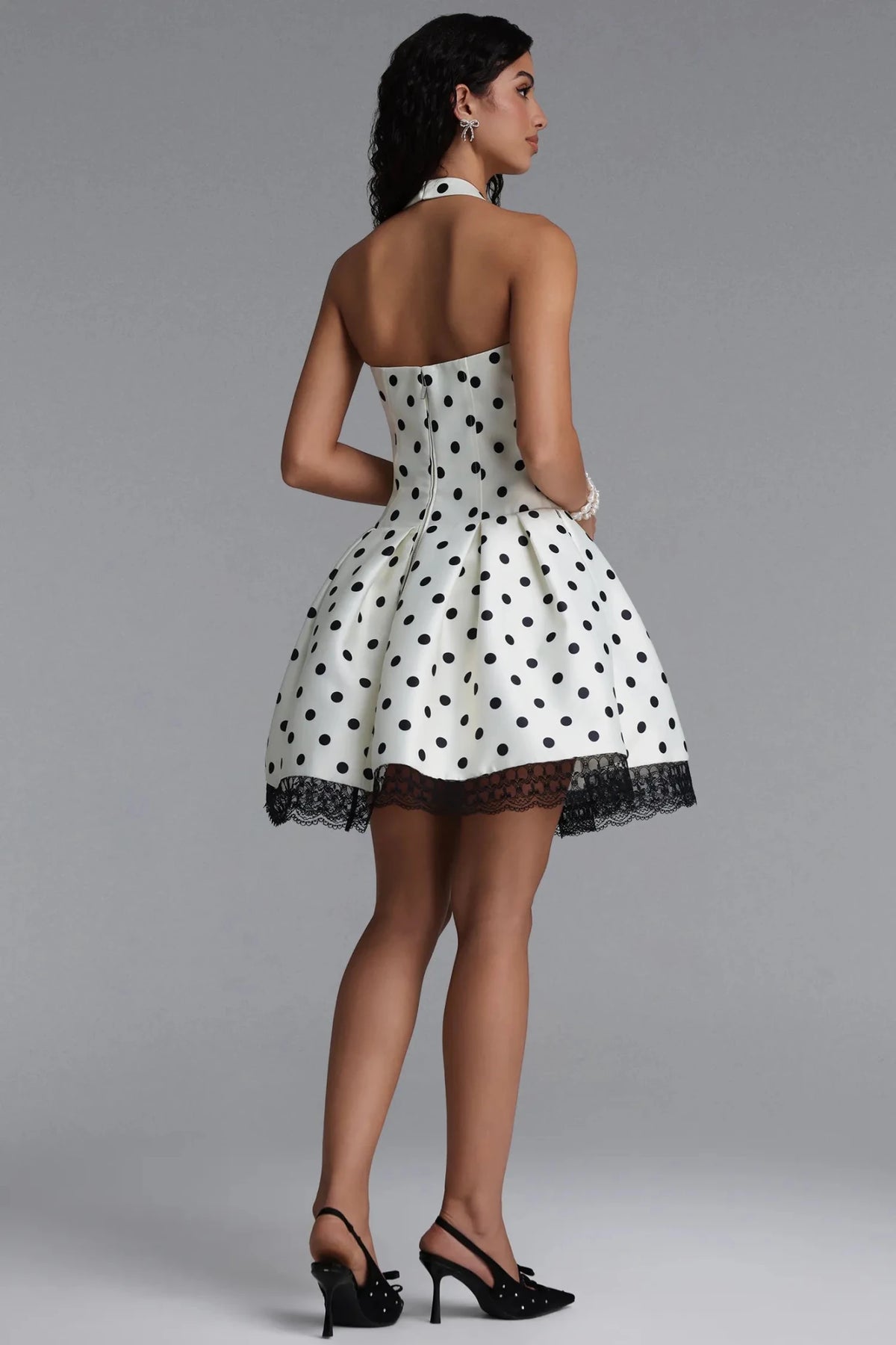 Monroe Polka Dot Mini Dress - Styled Collective