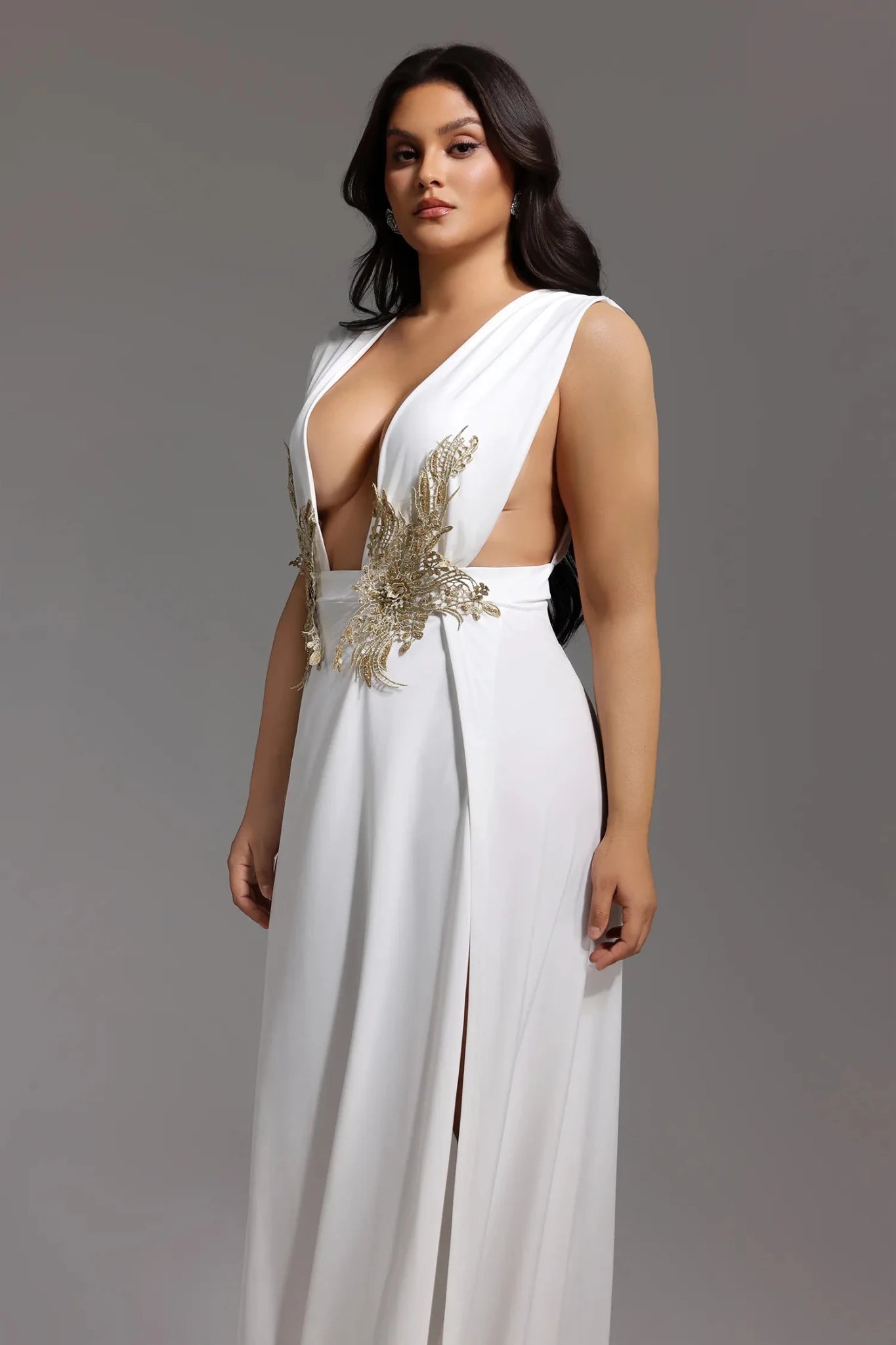 Tada Deep - V Floral Maxi Dress - Styled Collective
