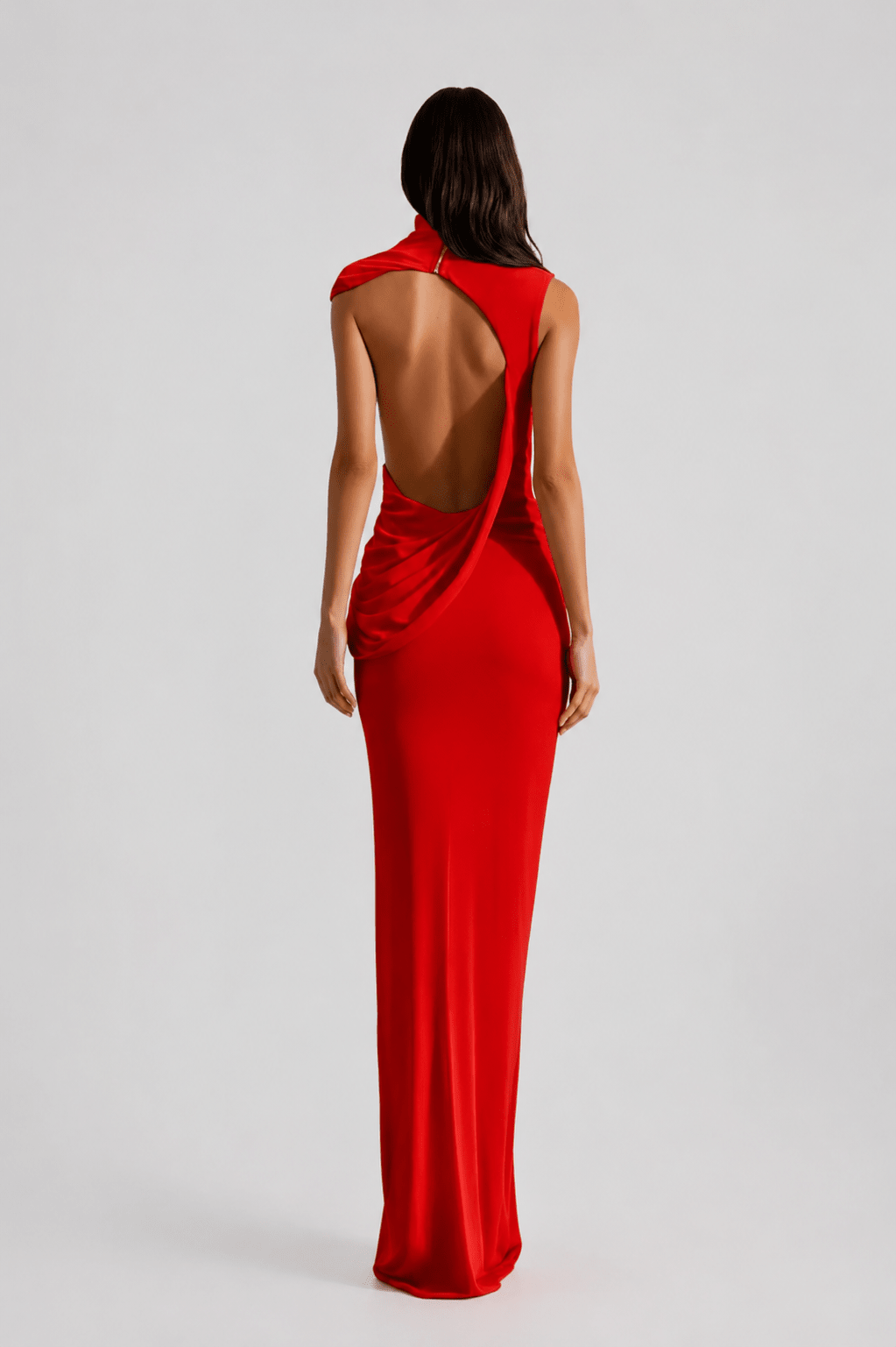 Veronique Open Back Maxi Dress – Red | Styled Collective - Styled Collective