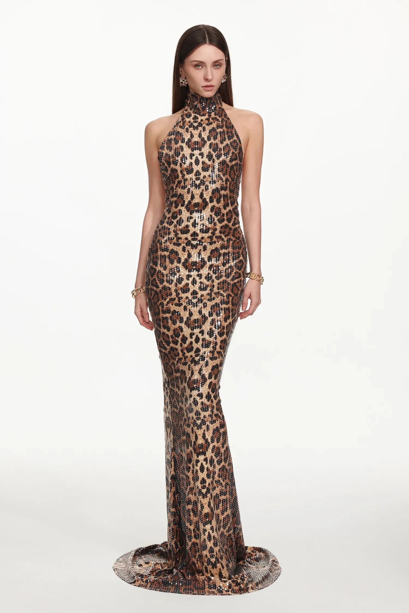 Zahara Leopard Gown - Styled Collective