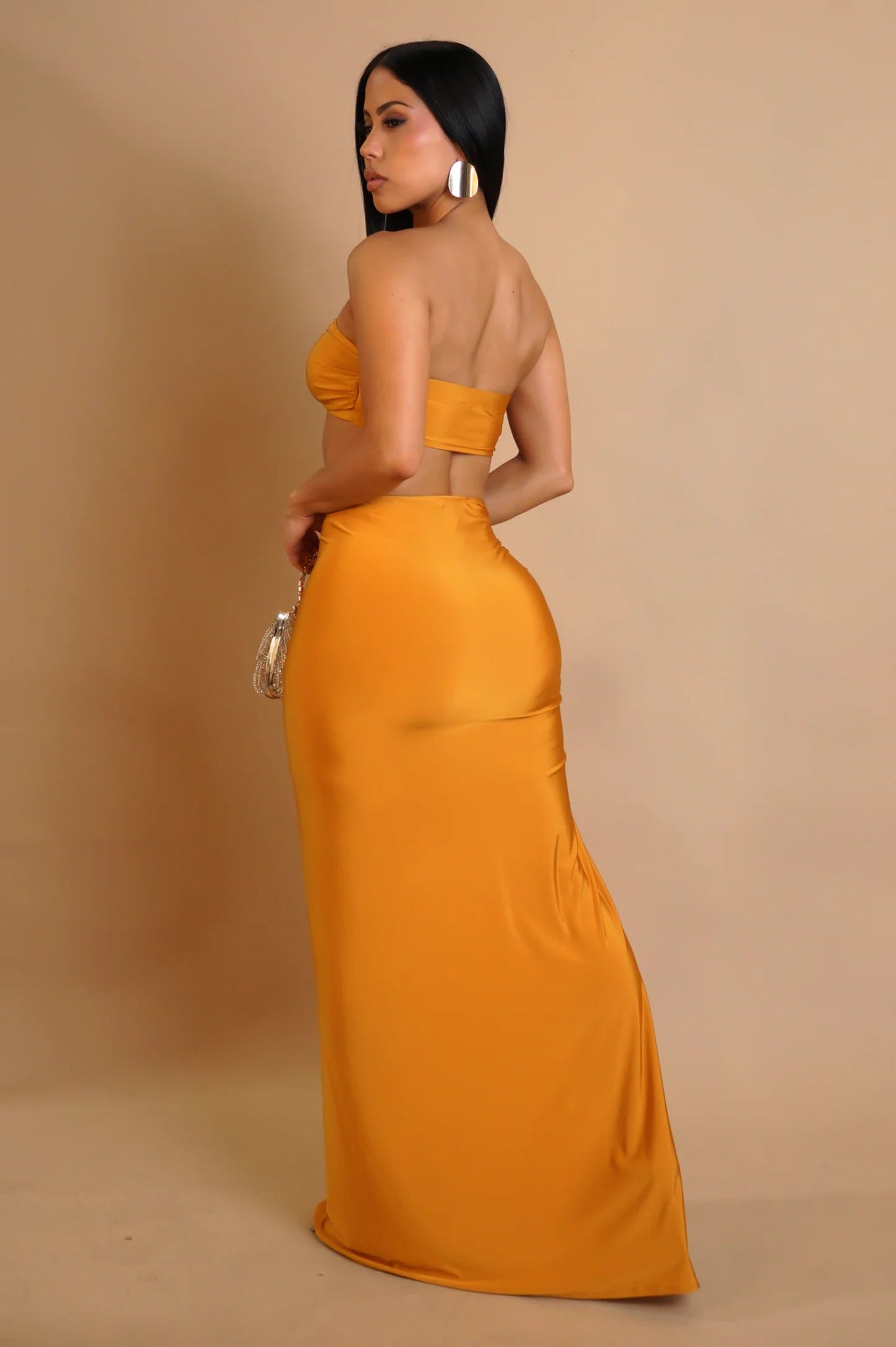Zayana Skirt Set - Mustard - Styled Collective